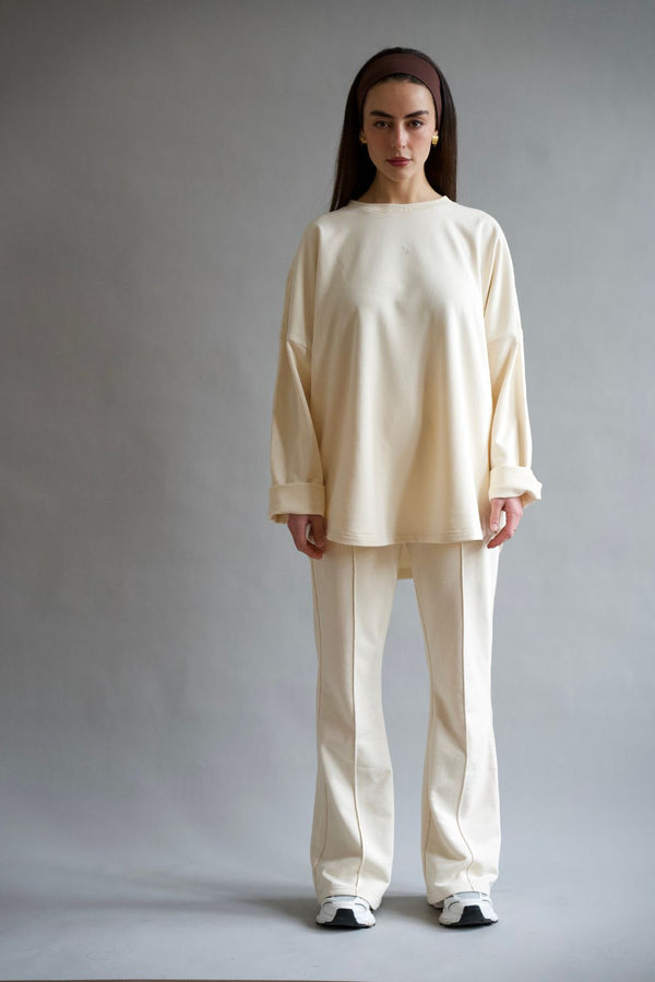 LIA Cozy Pants - Cream - #abc