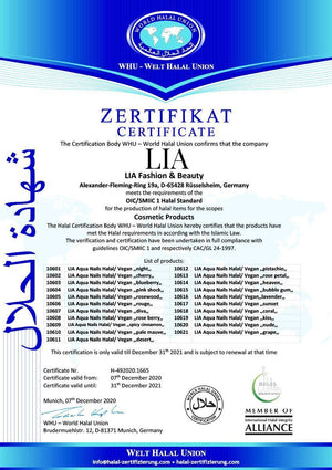 LIA Halal Nagellack ,,Matte Coat,, - #abc