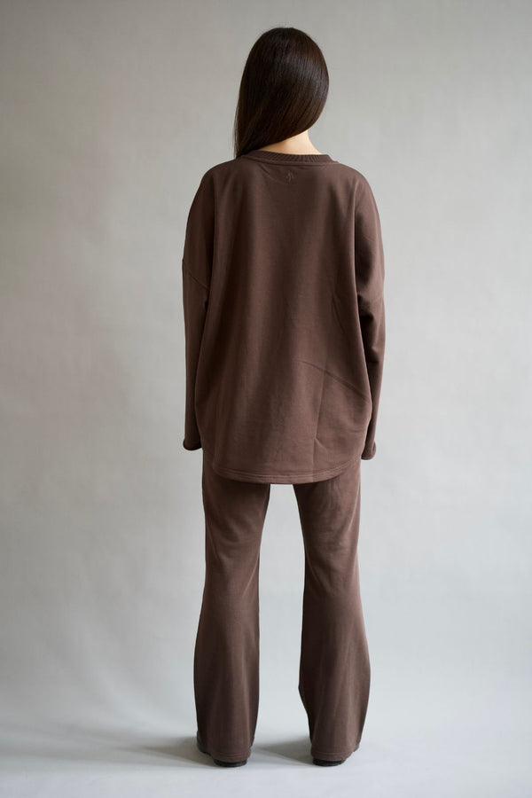 LIA Cozy Sweater - Choco - #abc