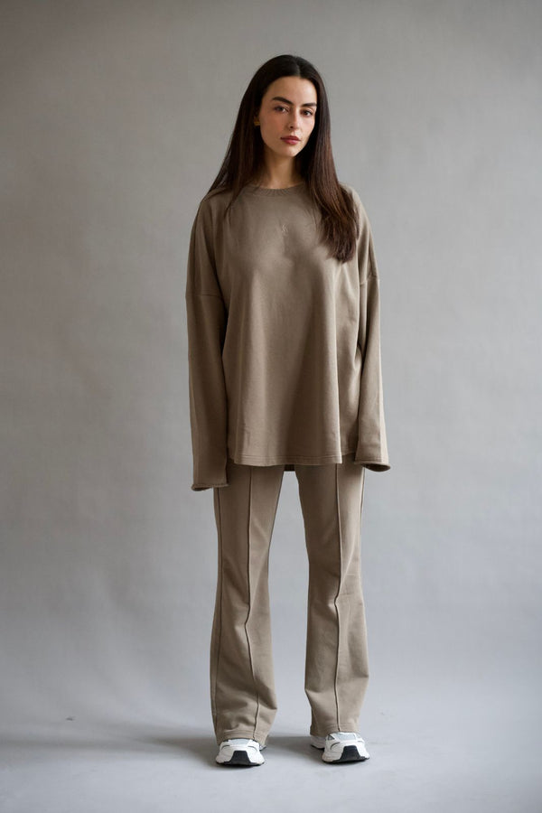 LIA Cozy Pants - Taupe - #abc