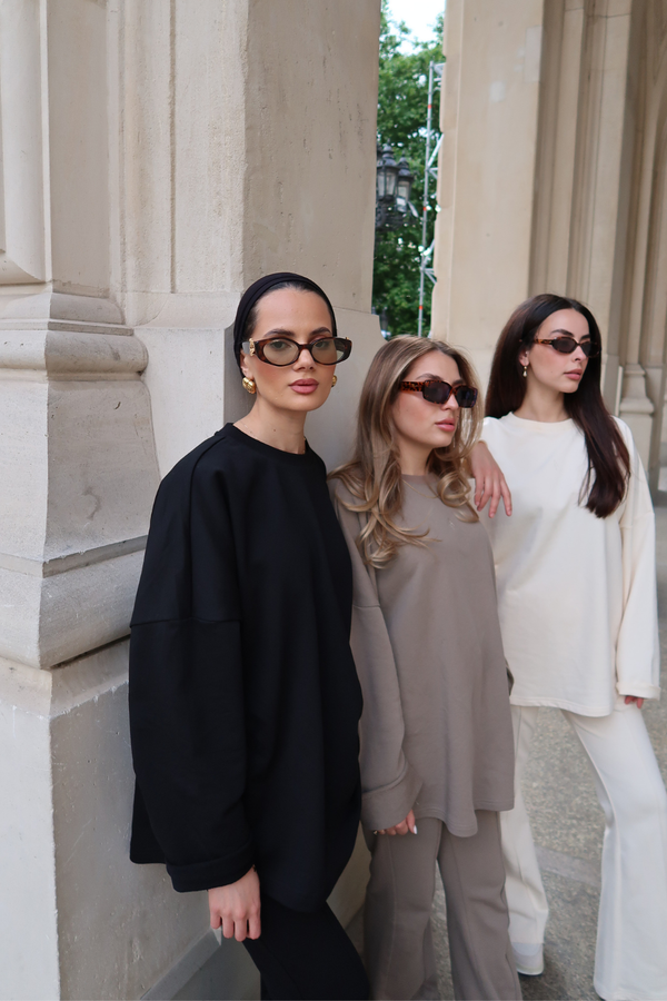 LIA Cozy Sweater - Taupe - #abc